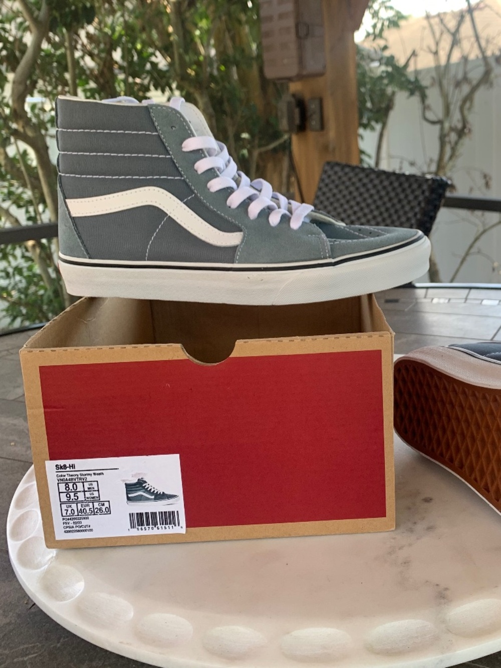 Vans SK8-Hi Stormy Weather Men’s 8.5 Women’s 9.5 VN0A4BVTRV2 New